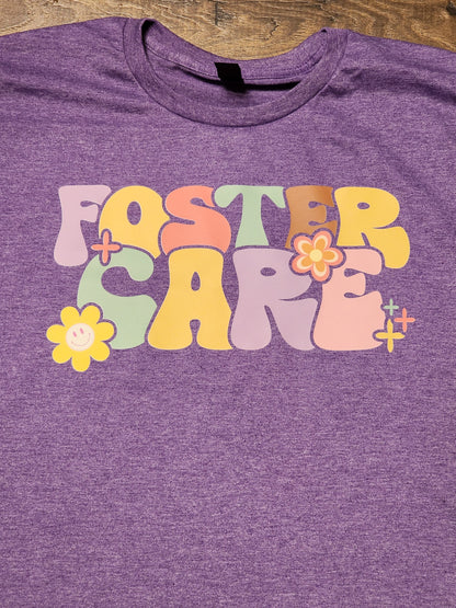 Vintage Floral Foster Care t-shirt