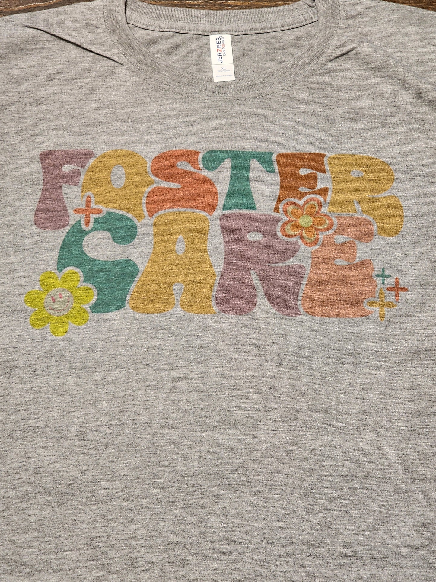 Vintage Floral Foster Care t-shirt