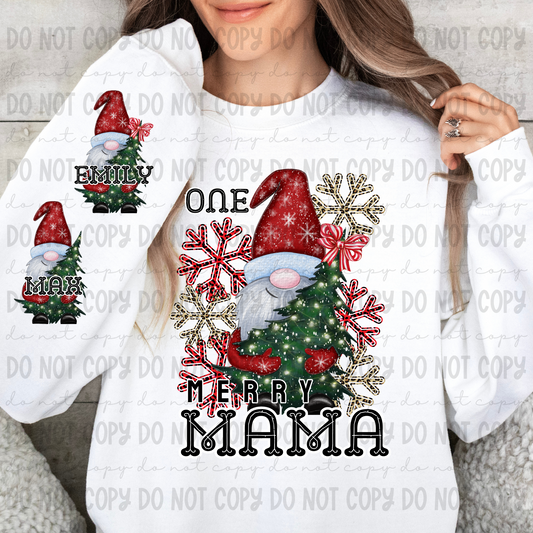 Gnome Christmas customizable t-shirt, long sleeve or crewneck sweatshirt