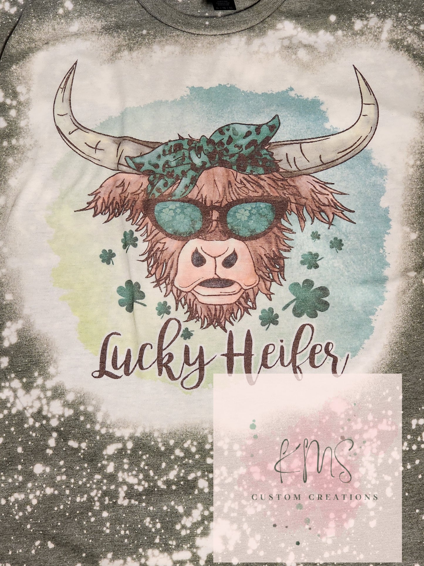 Lucky Heifer highland cow t-shirt