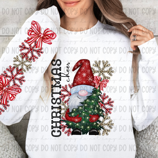 Gnome Christmas Cheer t-shirt, long sleeve or crewneck sweatshirt