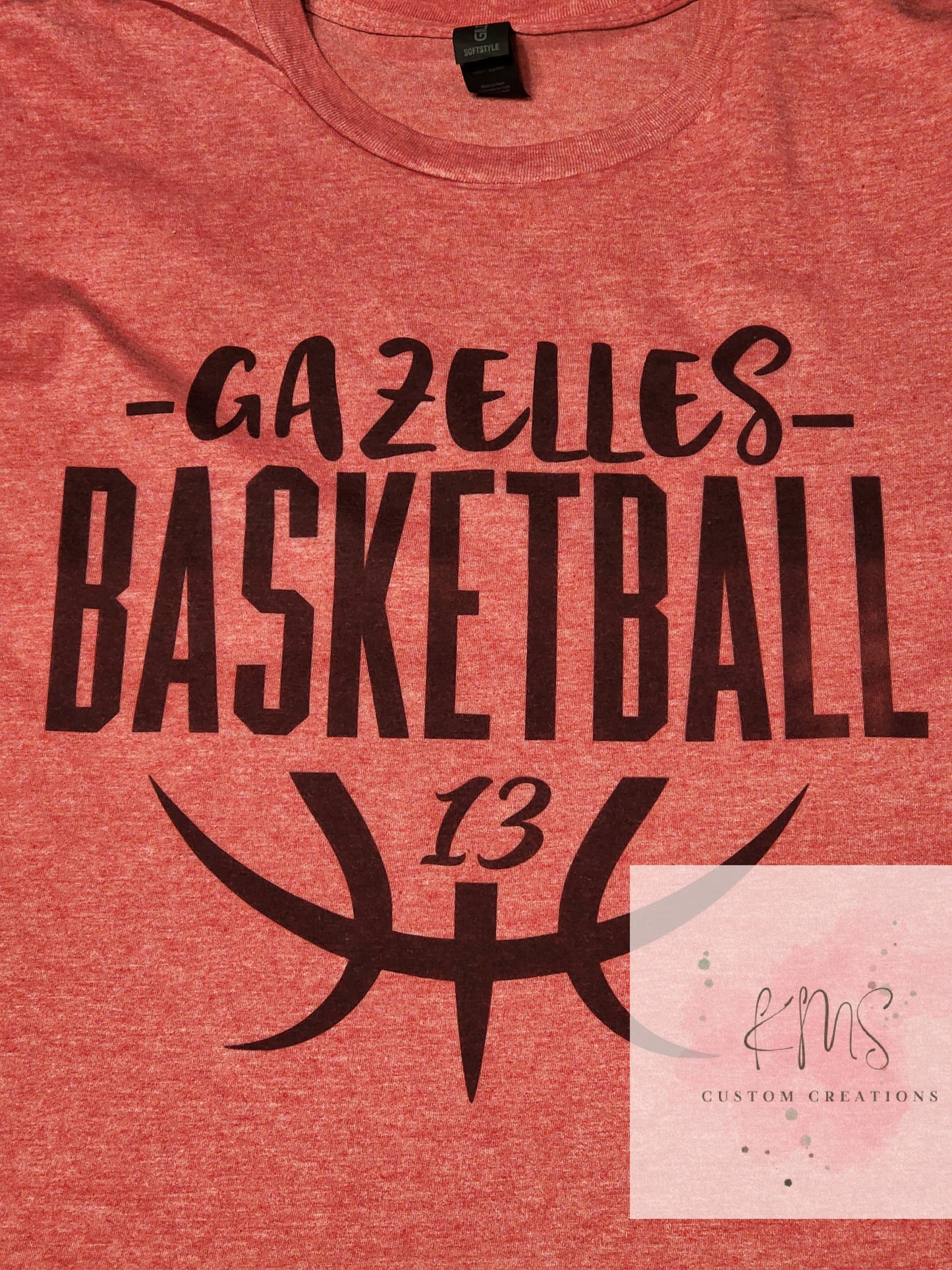 Customizable basketball t-shirt