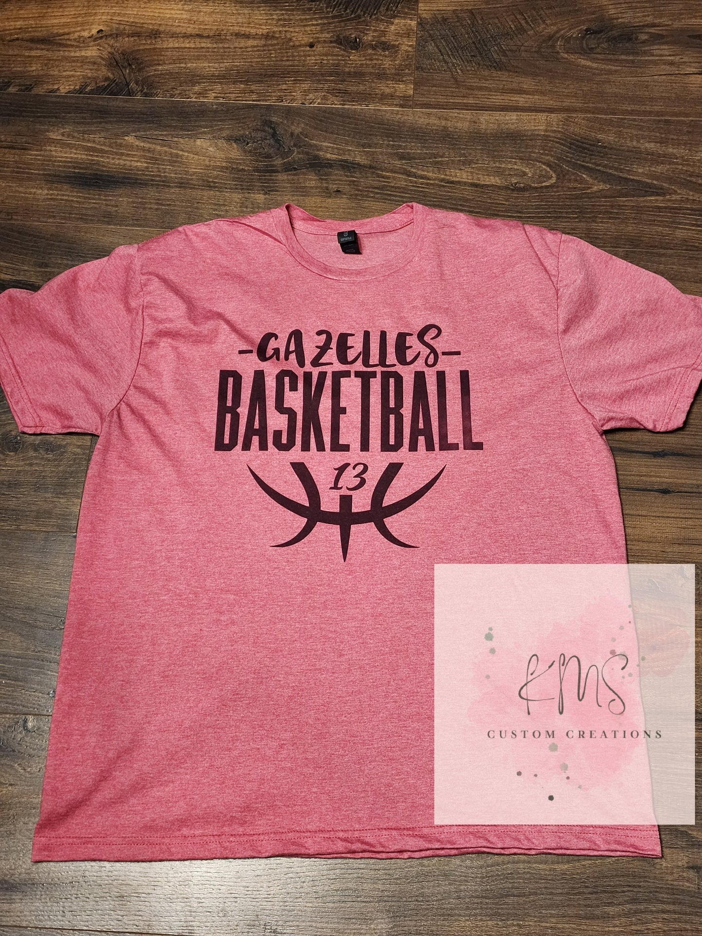 Customizable basketball t-shirt