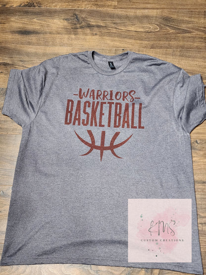 Customizable basketball t-shirt