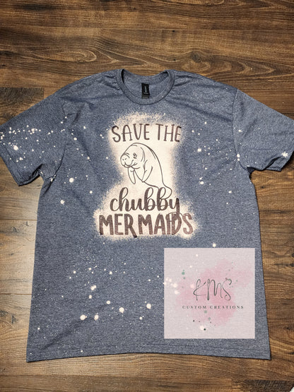 Save the chubby mermaids t-shirt