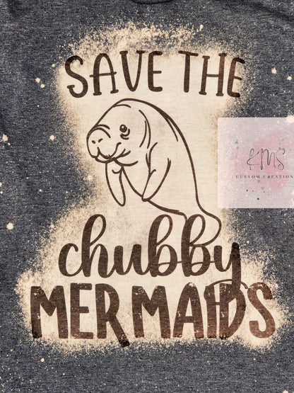 Save the chubby mermaids t-shirt